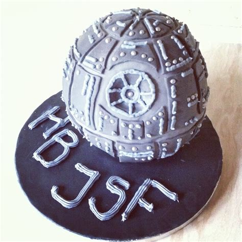 By designing a cake carefully, not only will the dessert taste delicious but it will also be a beautiful centerpiece to the anniversary celebration. Ineffectual Retardant : JSF Birthday cake - Death Star
