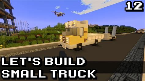 Minecraft Vehicle Lets Build 012 Small Truck Trailer Hd Youtube