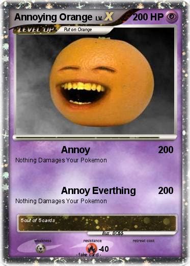 Pokémon Annoying Orange 1249 1249 Annoy My Pokemon Card