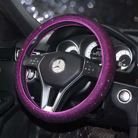 Bling Bedazzled Steering Wheel Cover With Rhinestones Carsoda