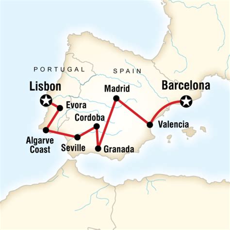 Map Of The Route For