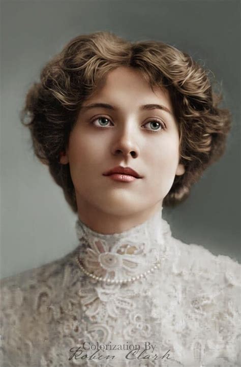 Actress Maude Fealy Circa 1916 Colorized By Robin Clark