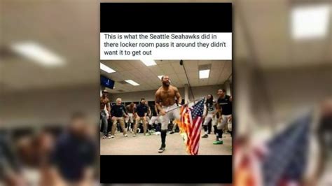 Verify Is A Photo Of The American Flag Being Burned In An Nfl Locker Room Real