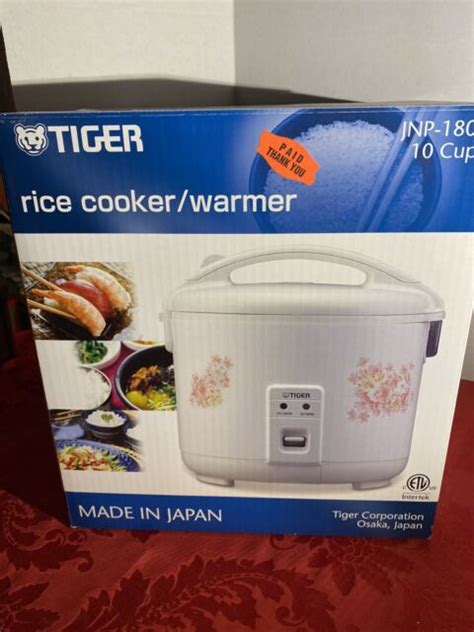 Tiger JNP 1800 Electric 10 Cup Rice Cooker White For Sale Online EBay