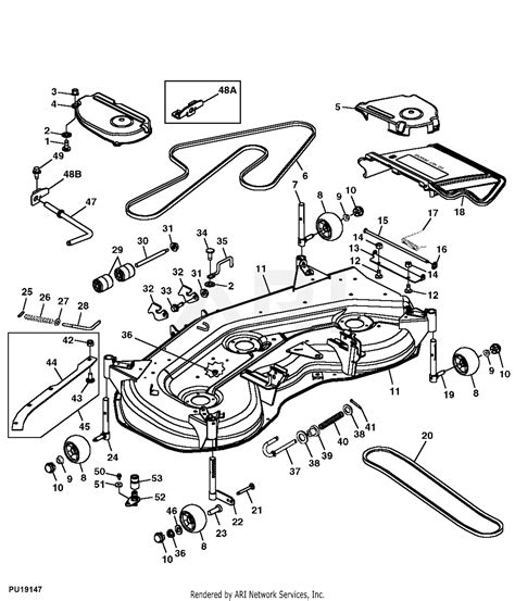 Download John Deere Gt245 54 Mower Deck Parts Diagram  Best