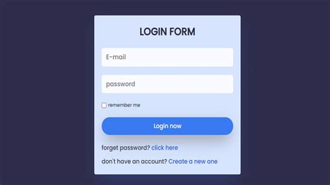 Creating A Stylish Login Form With Html And Css A Step By Step