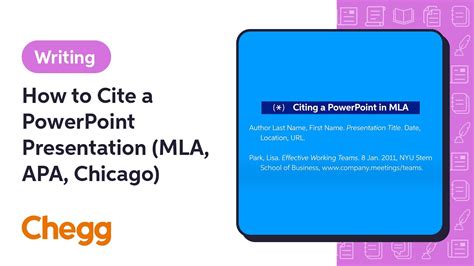 How To Cite A Powerpoint Presentation Mla Apa Chicago Chegg Youtube