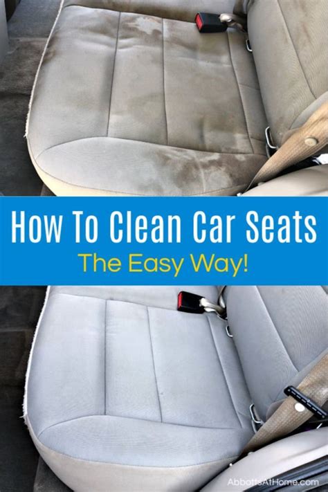 How To Clean Car Seats At Home Super Easy Steps And Video Abbotts At