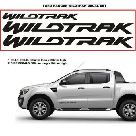 Ford Ranger Wildtrack Side Vinyl Decals Graphics Sticker 2015 2019 Ebay