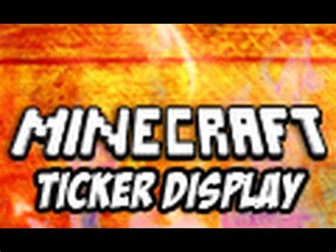 Minecraft Easily Programmable Redstone Ticker Display YouTube