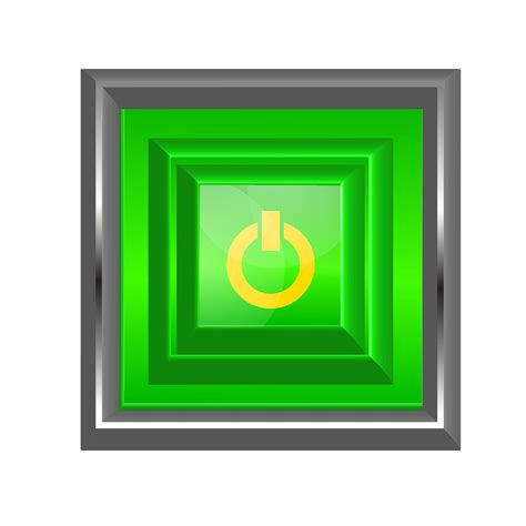 Power On Button Icon Realistic 20805543 Vector Art At Vecteezy