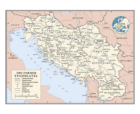 Maps Of Yugoslavia Collection Of Maps Of Former Yugoslavia Europe