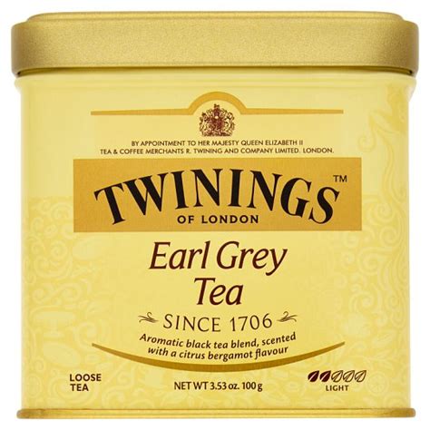 Twinings Earl Grey černý čaj Aromatizovaný 100g Tesco Potraviny