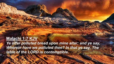 Malachi 17 Kjv 4k Wallpaper Ye Offer Polluted Bread Upon Mine Altar