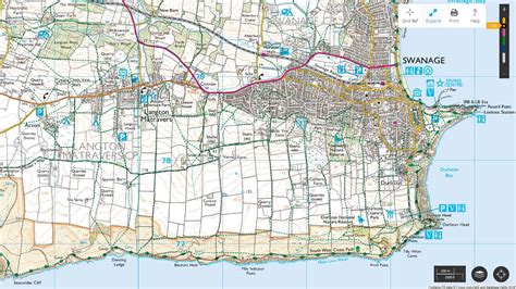 Map Swanage Dorset Uk Landscape Photography
