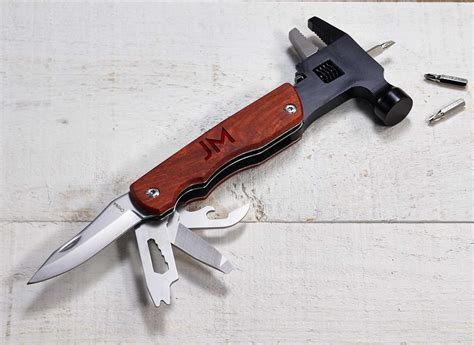 Customized Hammer Multi Tool With A Wooden Handle Ideal For Him