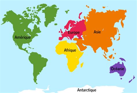 Les Continents Info ≡ Voyage Carte Plan