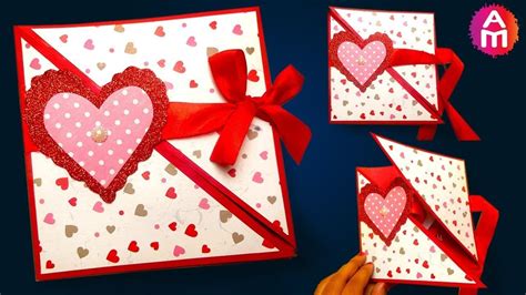 Enjoy making a valentine's day card and have someone's birthday coming up. How to make - DIY valentine cards | Handmade love card making ideas | Diy valentines cards ...