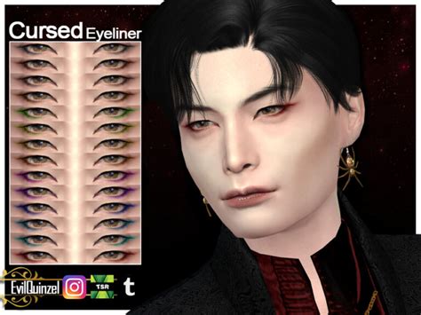 Cursed Eyeliner By Evilquinzel At Tsr Sims 4 Updates