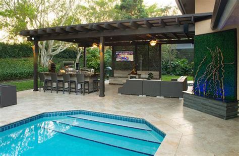 Pool And Covered Patio Designs Patio Ideas