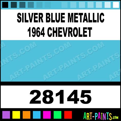 Silver Blue Metallic 1964 Chevrolet Model Master Metal Paints And
