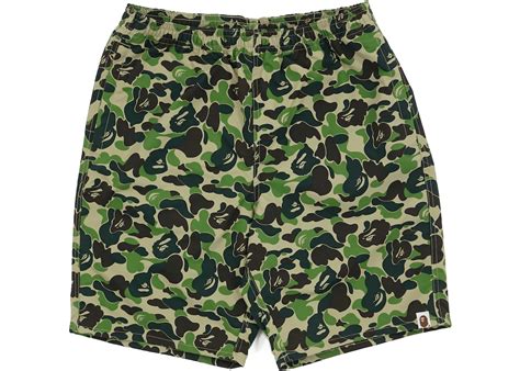 Bape Abc Camo Beach Shorts Green