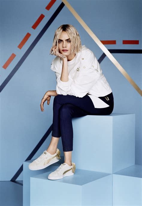 Puma Suede Bow Varsity Sneaker Campaign Featuring Cara Delevingne