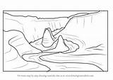 Canyon Grand Draw Drawing National Park Parks Step sketch template