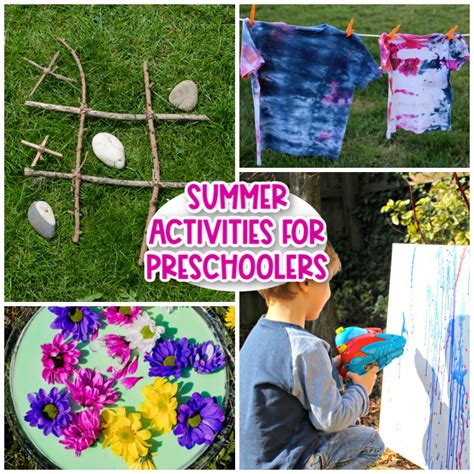 Summer Activities For Preschoolers Messy Little Monster