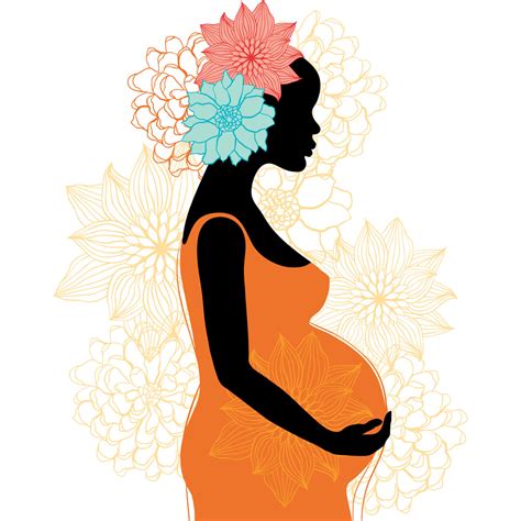 Pregnancy Silhouette Woman Clip Art Pregnant Woman Png Download