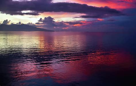 Red Tahitian Sunrise Photograph By Heidi Fickinger Fine Art America