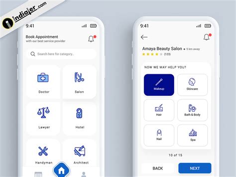 Iphone templates mobile storyboard template (ai) designed by j.baptiste eudeline. Appointment Booking Mobile App UI Design Template Free ...