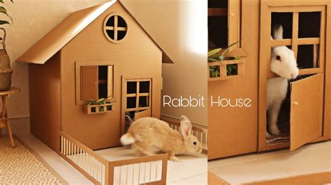 سويت بيت للأرانب من الكرتون 🐰🏠📦 Stay Home How To Make Rabbit House