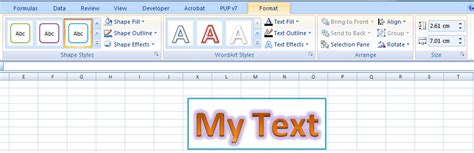 Excel Wordart Tutorial