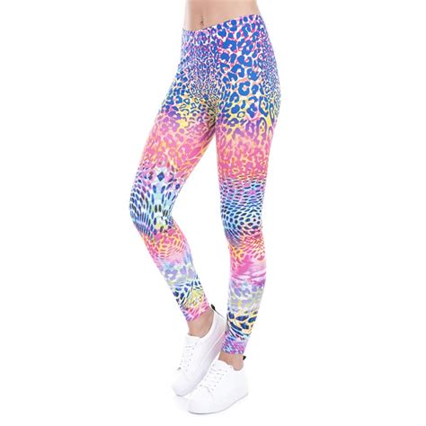 hot koop vrouwen leggings gekleurde vlekken 3d print causale jeggings sexy leggings tayt fitness