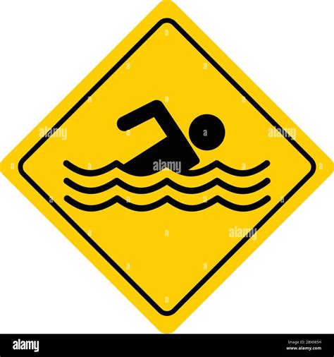 Swimming Sign An Illustration Of A Swimming Sign Stock Vector Image