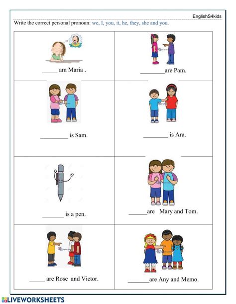 Personal Pronouns Online And Pdf Worksheet By Superenglishland