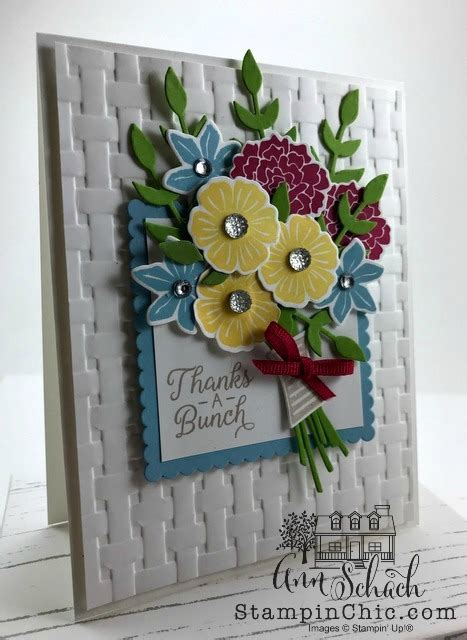 Beautiful Bouquet Thank You Card For Pp441 The Stampin Schach