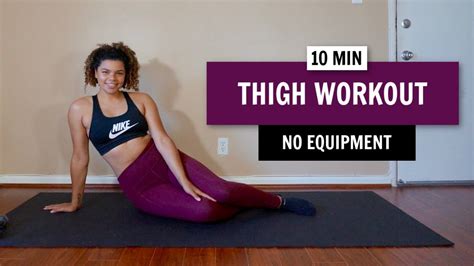 Inner And Outer Thigh Workout Toned Thighs At Home Youtube