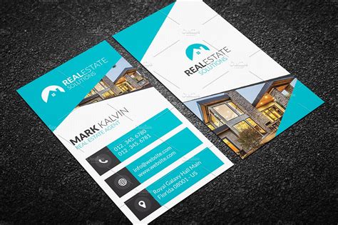 Real Estate Business Card 47 Business Card Templates Creative Market