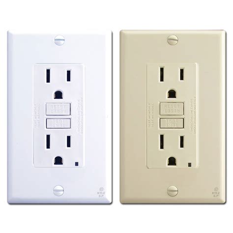 Decora Gfci Outlets 15a Leviton Self Test Gfnt1 Kyle Switch Plates