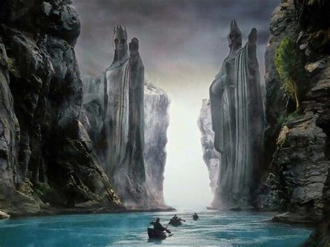 Argonath The Pillars Of The Kings Lord Of The Rings The Hobbit
