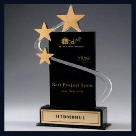 Best Project Team Acrylic Trophy Trophy Manufacture In Mumbai