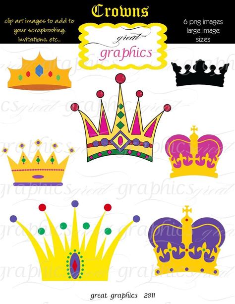 Crown Clipart Digital Crown Clip Art Crown Crown Clip Art Mardi