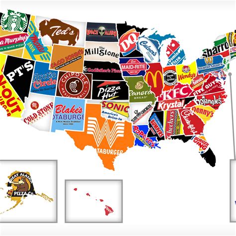 Red White And Food Mapping All 50 States Most Significant Chain