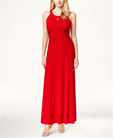 Styleandco Ruched Keyhole Halter Gown Only At Macys Shopstyle Day
