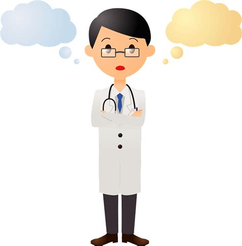 Joshua Medical Doctor Is Thinking Clipart Free Download Transparent