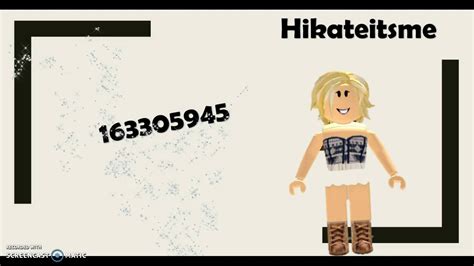 Roblox Clothing Codes For Girls Youtube