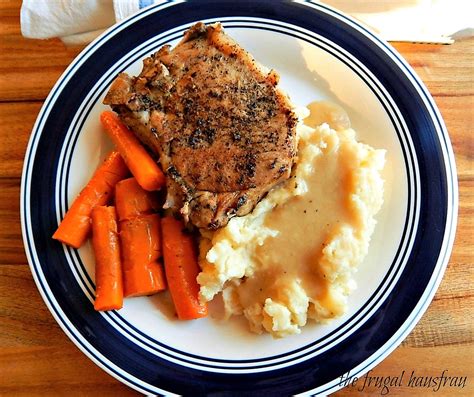 The chops are just briefly seared right in the instant pot, so you won't have to dirty another pork chops are lean and will easily become tough when overcooked. Instant Pot Pork Chop One Pot Meal - Frugal Hausfrau
