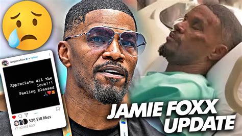 Actor Jamie Foxx Gives Update From Hospital After Medical Complication Youtube